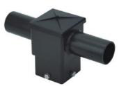 4" 180° Twin Square Horizontal Tenon