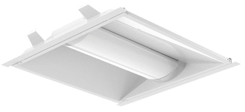 Troffer Retrofit 2x2 2-pack 120-277V 30% Flicker driver 125LM/W CRI80
