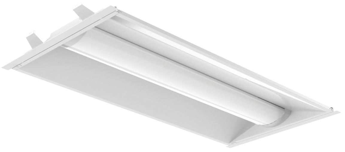 Troffer Retrofit 2x4 2-pack 120-277V 30% Flicker driver 125LM/W CRI80